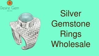 Silver Gemstone Rings Wholesale