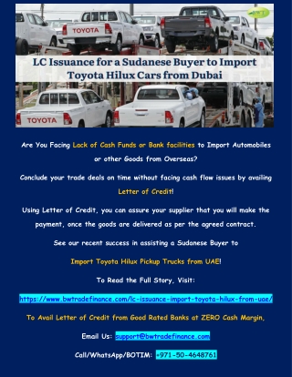 LC Issuance – Letter of Credit in International Trade