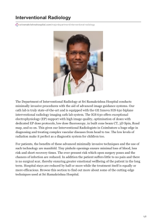 sriramakrishnahospital.com-Interventional Radiology