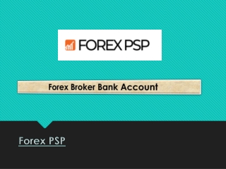 Forex Broker Bank Account