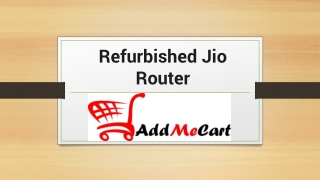 Refurbished Jio Router