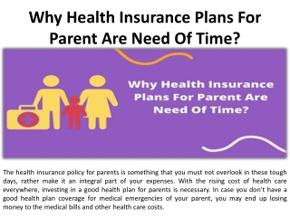 What Is the Importance of Parental Health Insurance?