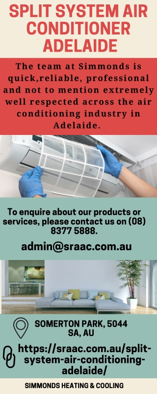 Split System Air Conditioner Adelaide