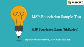 MSP Programme Management MSP-Foundation Exam Dumps