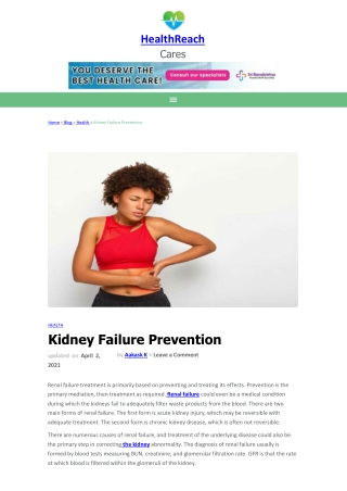 Kidney Failure Prevention