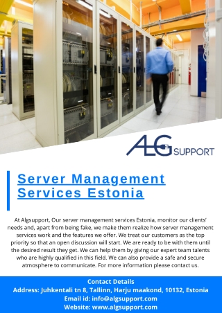 Server Management Services Estonia