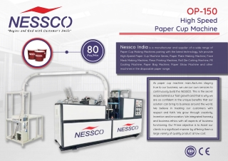 Disposable Paper Cup Making Machine