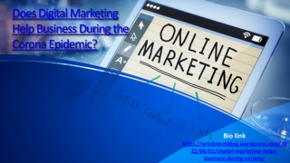 Digital Marketing help business during the corona epidemic