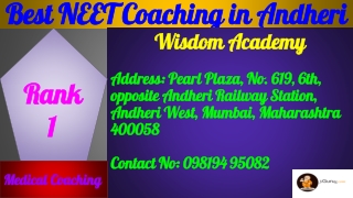 Best NEET Coaching in Andheri