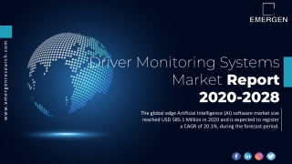 Driver Monitoring Systems market share| Growth, Demand, Industry Analysis