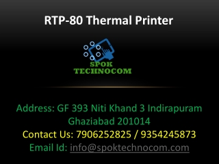 RTP-80 Thermal Printer from SPOK Technocom