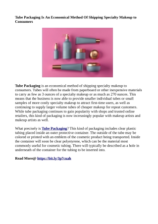 Tube Packaging - pdf