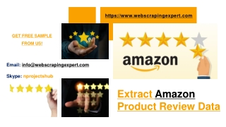 Extract Amazon Product Review Data