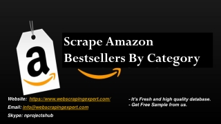 Scrape Amazon Bestsellers By Category