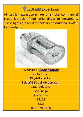 Flood Lighting  LED Light Expert-converted