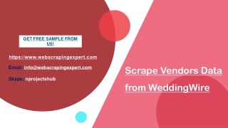 Scrape Vendors Data from WeddingWire