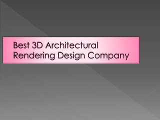 Best 3D Architectural Rendering Design Company