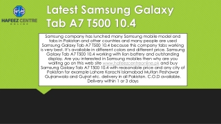 Samsung Galaxy Tab A7 T500 10.4