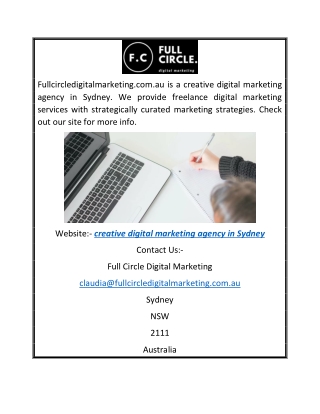 creative digital marketing agency in Sydney | Fullcircledigitalmarketing.com.au