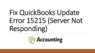 Fix QuickBooks Update Error 15215How to Fix QuickBooks Error 15215?