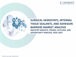 Surgical Hemostats, Internal Tissue Sealants, and Adhesion Barriers Market-2027