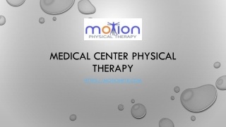 medical center physical therapy