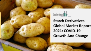Global Starch Derivatives Market Growth With High CAGR During Forecast 2021