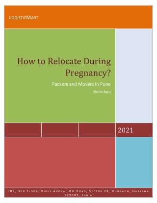 How to Relocate During Pregnancy