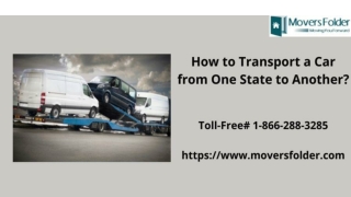 How to Transport a Car from One State to Another