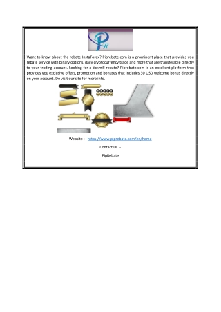 Rebate Instaforex  Piprebate.com