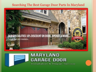 Searching The Best Garage Door Parts In Maryland