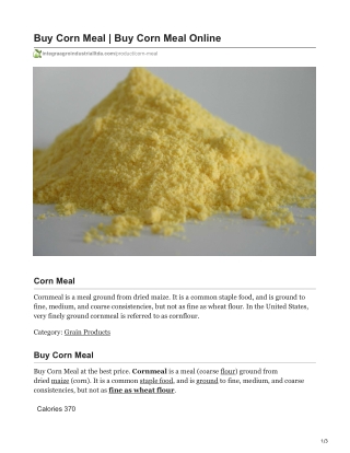 Corn Meal