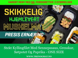 Stekt Kyllingfilet Med Sennepssaus, Gresskar, Sotpotet Og Paprika - ONE SIZE