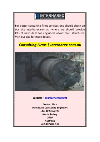 Consulting Firms  Interharex.com.au