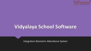 Integration Biometric Attendance System