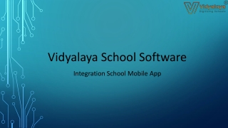 Integration School Mobile App