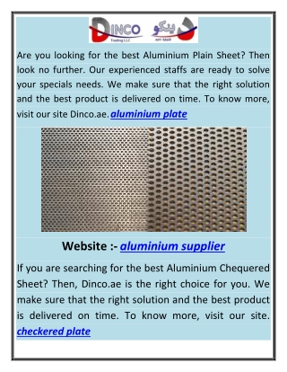 aluminium sheet suppliers in UAE abhi