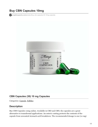 CBN Capsules 10mg