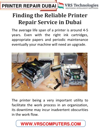 Most Reliable Printer Repair Service in Dubai