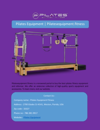 Pilates Equipment | Pilatesequipment.fitness