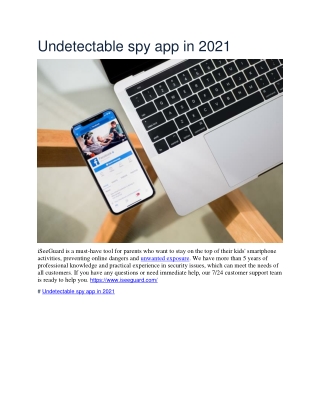 Undetectable spy app in 2021