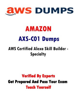 Get Latest AXS-C01  Dumps PDF (Amazonawsdumps)