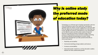 Why is online study the preferred mode of education today? | ecadema