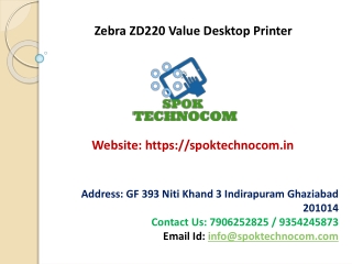 Zebra ZD220 Value Desktop Printer at Cheap Rate