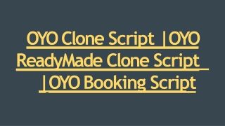 Readymade Best OYO  Clone Script - DOD IT Solutions
