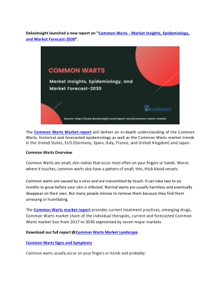 Common Warts Market