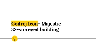 Godrej Icon- Majestic 32-storeyed building
