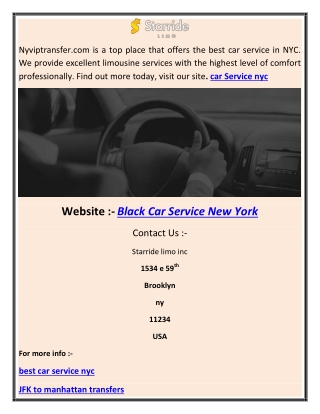 limo service NYC abhi