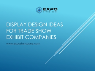 Find Best Exhibition Design suppliers and Contractors