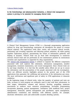 Clinical trial management system2j